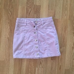 Light Pink Corduroy Skirt